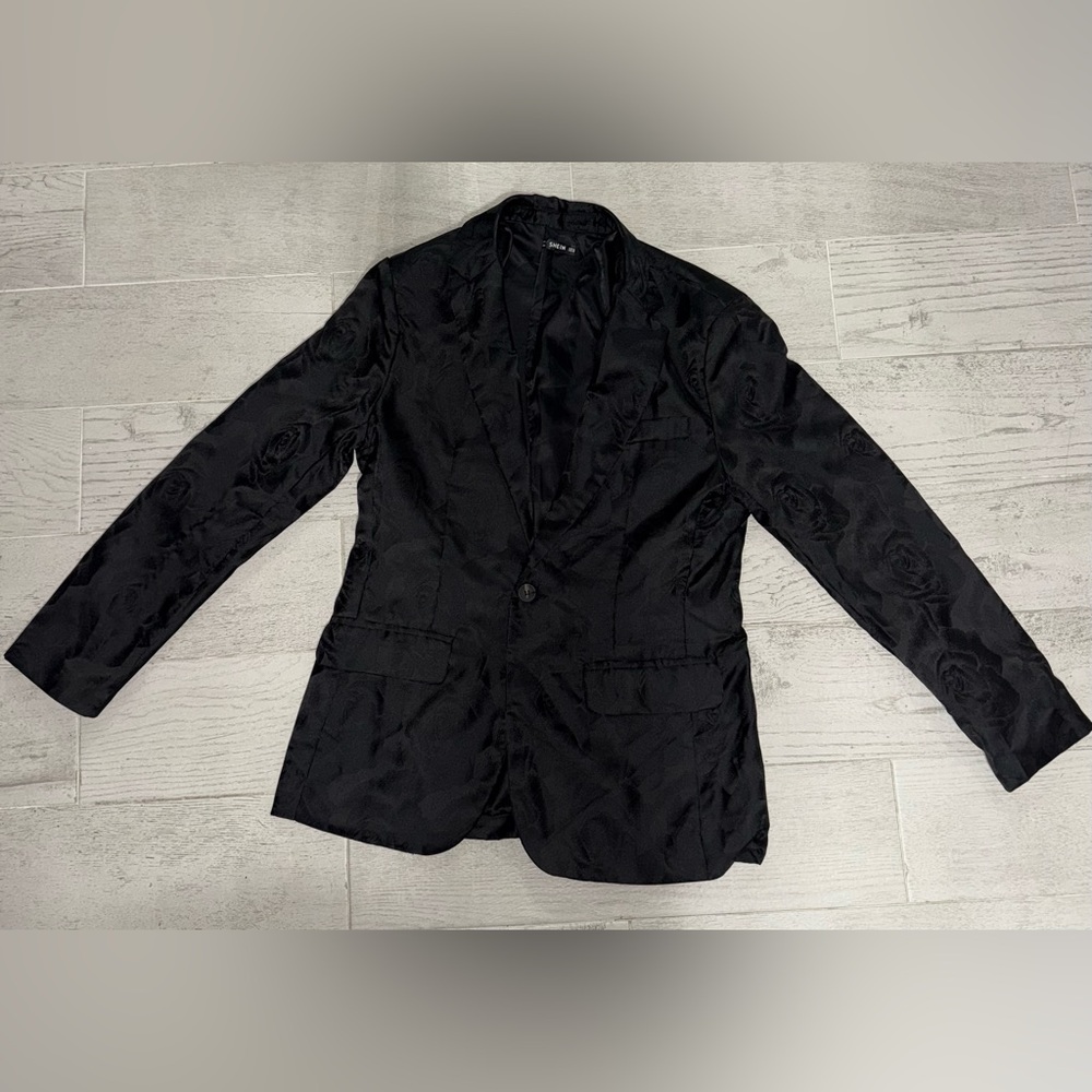 Black SHEIN Men’s Suit Jacket/Men’s size Medium/Like New